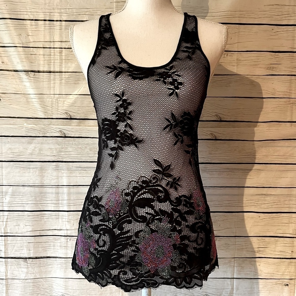 Intimately Free People Sheer Lace Tank Top - Picture 1 of 6